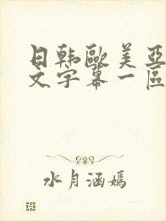 日韩欧美亚洲中文字幕一区