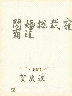 闪婚总裁宠妻太霸道