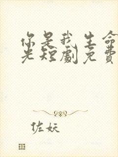 你是我生命里的光短剧免费