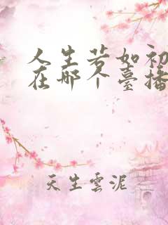 人生若如初相见在哪个台播出
