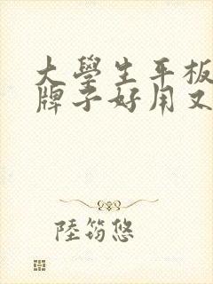 大学生平板哪个牌子好用又实惠