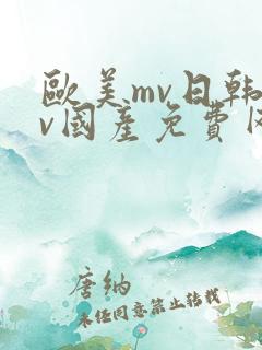 欧美mv日韩mv国产免费网站