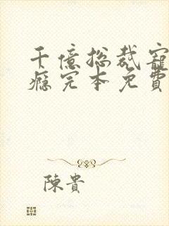 千亿总裁宠妻上瘾完本免费阅读