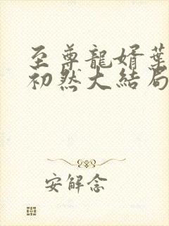 至尊龙婿叶辰萧初然大结局