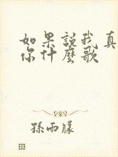 如果说我真的爱你什么歌