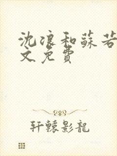 沈浪和苏若雪全文免费