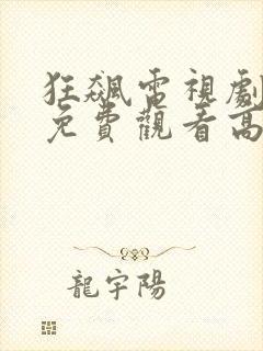 狂飙电视剧星辰免费观看高清在线