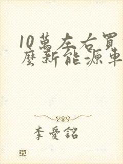 10万左右买什么新能源车好