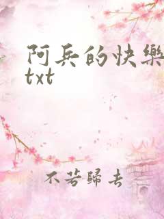 阿兵的快乐生活txt
