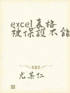 excel表格被保护不能编辑怎么办