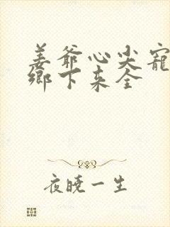 姜爷心尖宠她从乡下来全