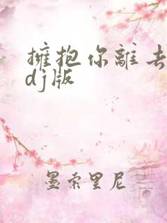 拥抱你离去原唱dj版