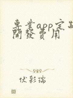 专业app定制开发费用