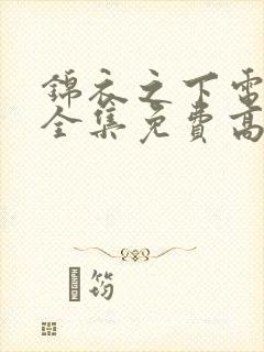 锦衣之下电视剧全集免费高清在线观看