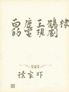 白鹿王鹤棣主演的电视剧