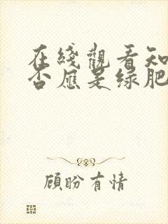 在线观看知否知否应是绿肥红瘦免费