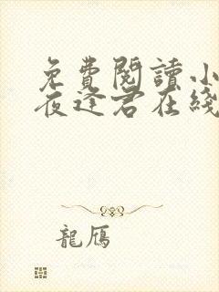 免费阅读小说此夜逢君在线阅读全文