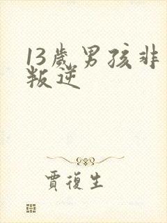 13岁男孩非常叛逆