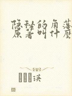 隐秘的角落小说原著叫什么