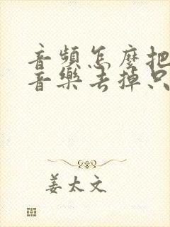 音频怎么把背景音乐去掉只留人声