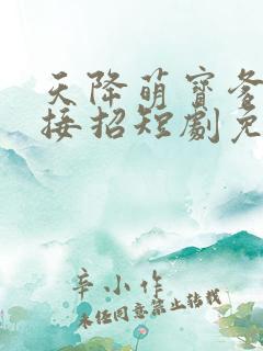 天降萌宝爹地快接招短剧免费看