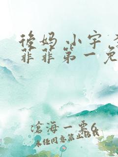 后妈 小宇 李菲菲第一免费阅读全文