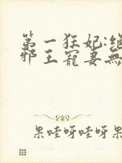 第一狂妃:绝色邪王宠妻无度
