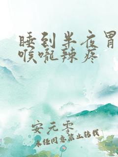 睡到半夜胃反流喉咙辣疼
