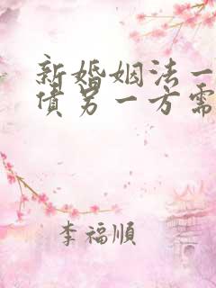 新婚姻法一方欠债另一方需要还吗