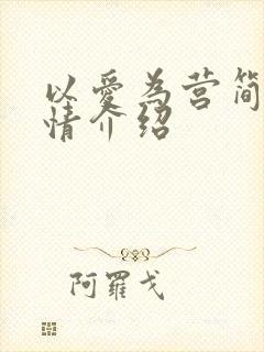 以爱为营简介剧情介绍
