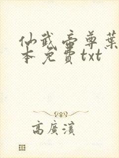 仙武帝尊叶辰全本免费txt