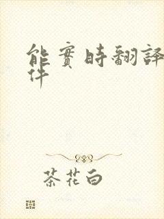 能实时翻译的软件