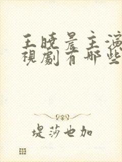 王晓晨主演的电视剧有哪些