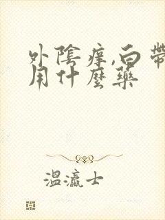 外阴痒,白带黄用什么药