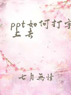 ppt如何打字上去