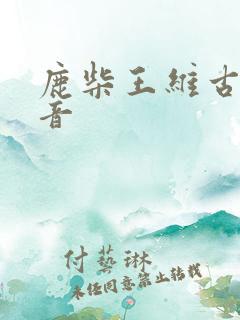 鹿柴王维古诗拼音