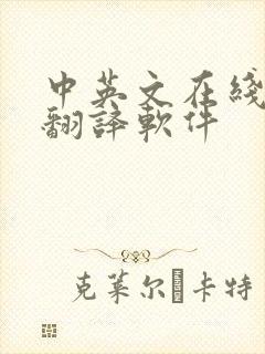 中英文在线语音翻译软件