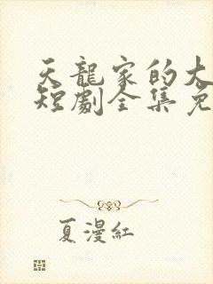 天龙家的大少爷短剧全集免费观看