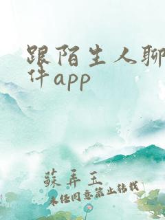 跟陌生人聊天软件app