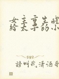 女主重生醒悟嫁给太子的小说