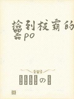 捡到校霸的遥控器po