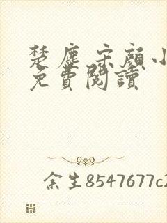 楚尘 宋颜小说免费阅读