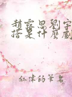 赵露思刘宇宁一搭是什么剧