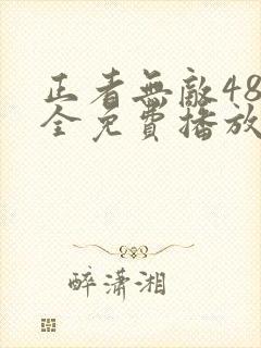 正者无敌48集全免费播放