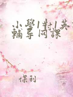 小学1对1英语辅导网课