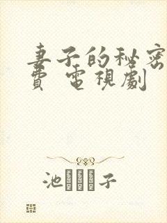 妻子的秘密 免费 电视剧