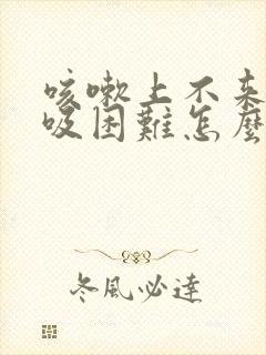 咳嗽上不来气呼吸困难怎么回事