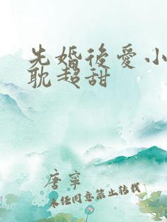 先婚后爱小说原耽超甜