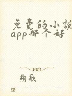 免费的小说阅读app哪个好