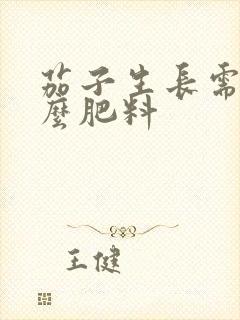 茄子生长需要什么肥料